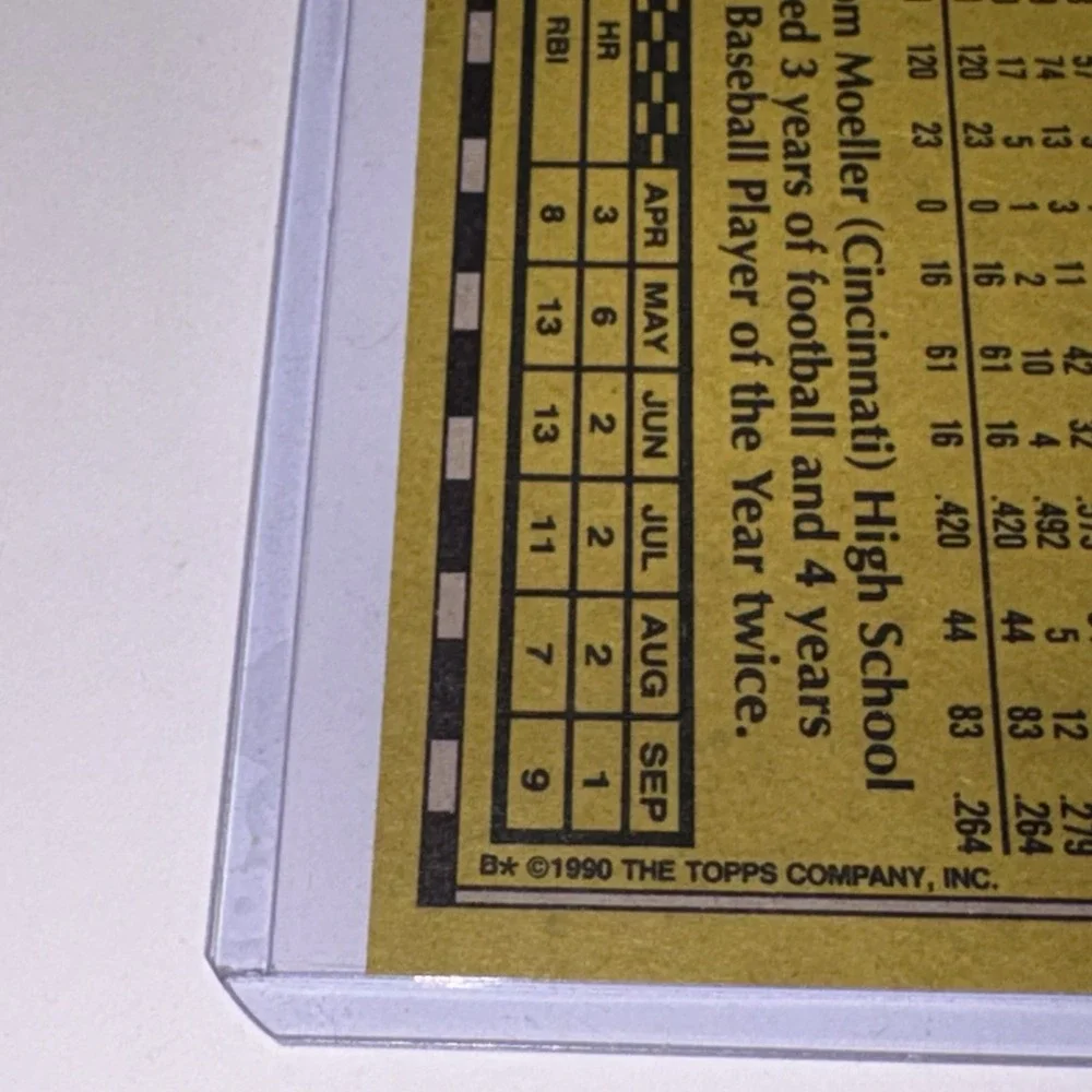 1989 Topps Ken Griffey Jr. All-Star Rookie Card Mint Condition